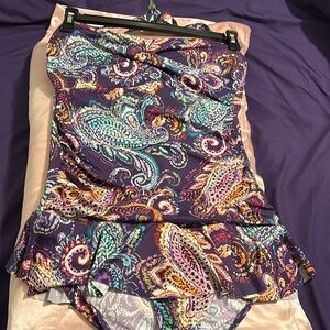 Vibrant Paisley Print Dress